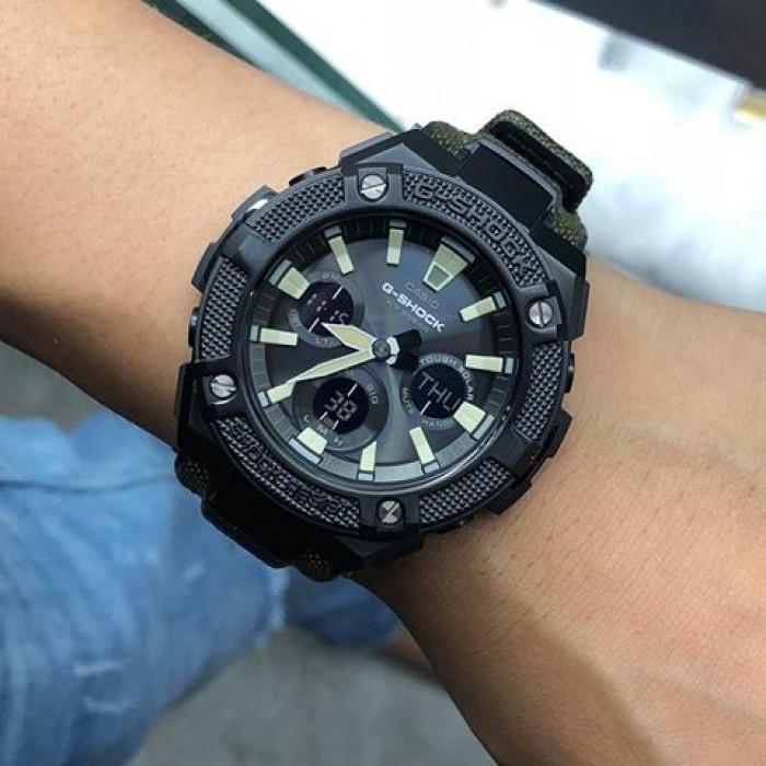 Đồng Hồ Nam Dây Vải Casio G-Shock GST-S130BC-1A3 Vỏ Thép Chính Hãng | GST-S130BC-1A3DR Pin Năng Lượng Mặt Trời