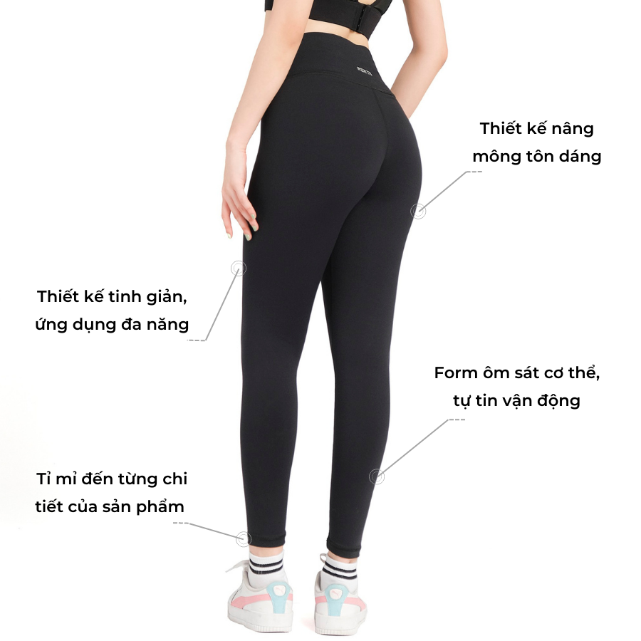 Quần legging dài nữ REETA vải thun dày dặn co giãn tốt, tôn dáng, nâng mông tự tin tập luyện và nhiêu màu sắc - A1797