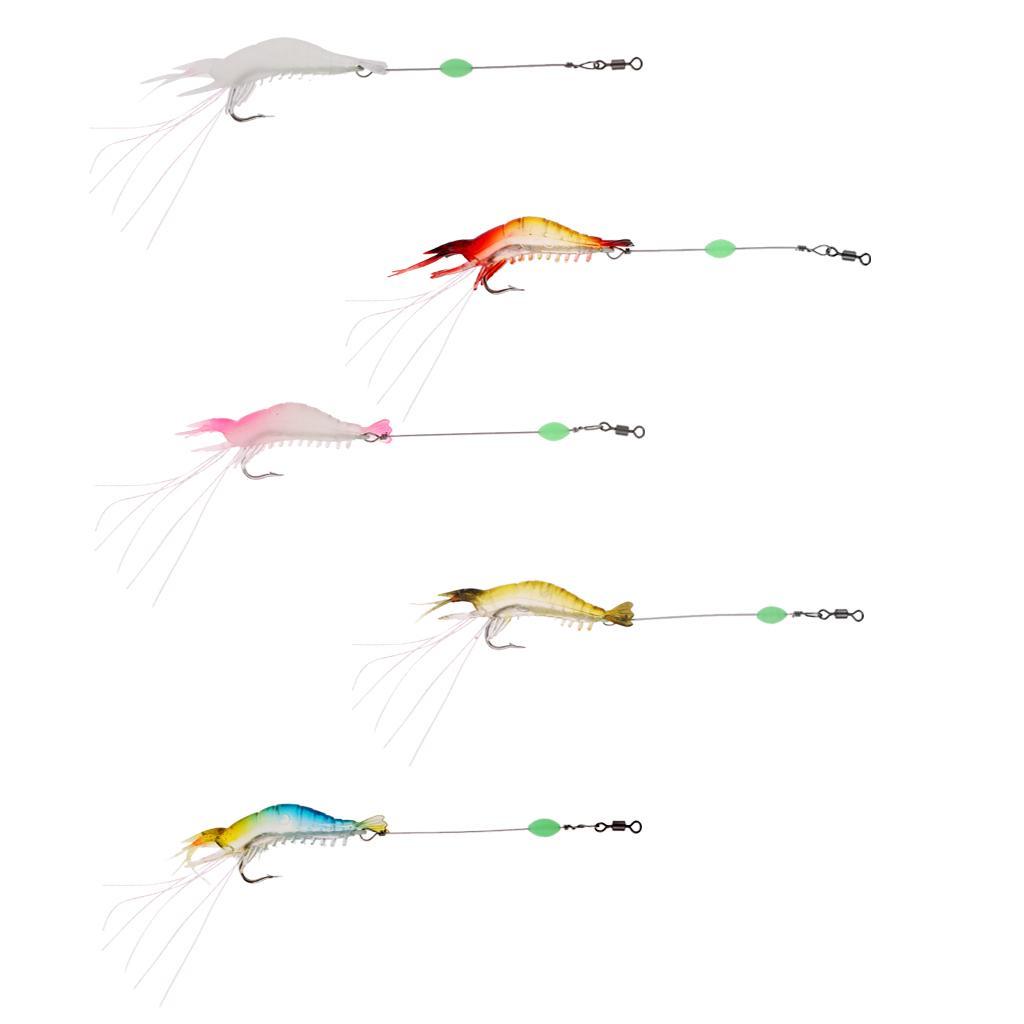 Shrimp Fishing Lure Luminous Shrimp Bait Sea Fishing Tackle Accessories Durable and Not Easy to Rust