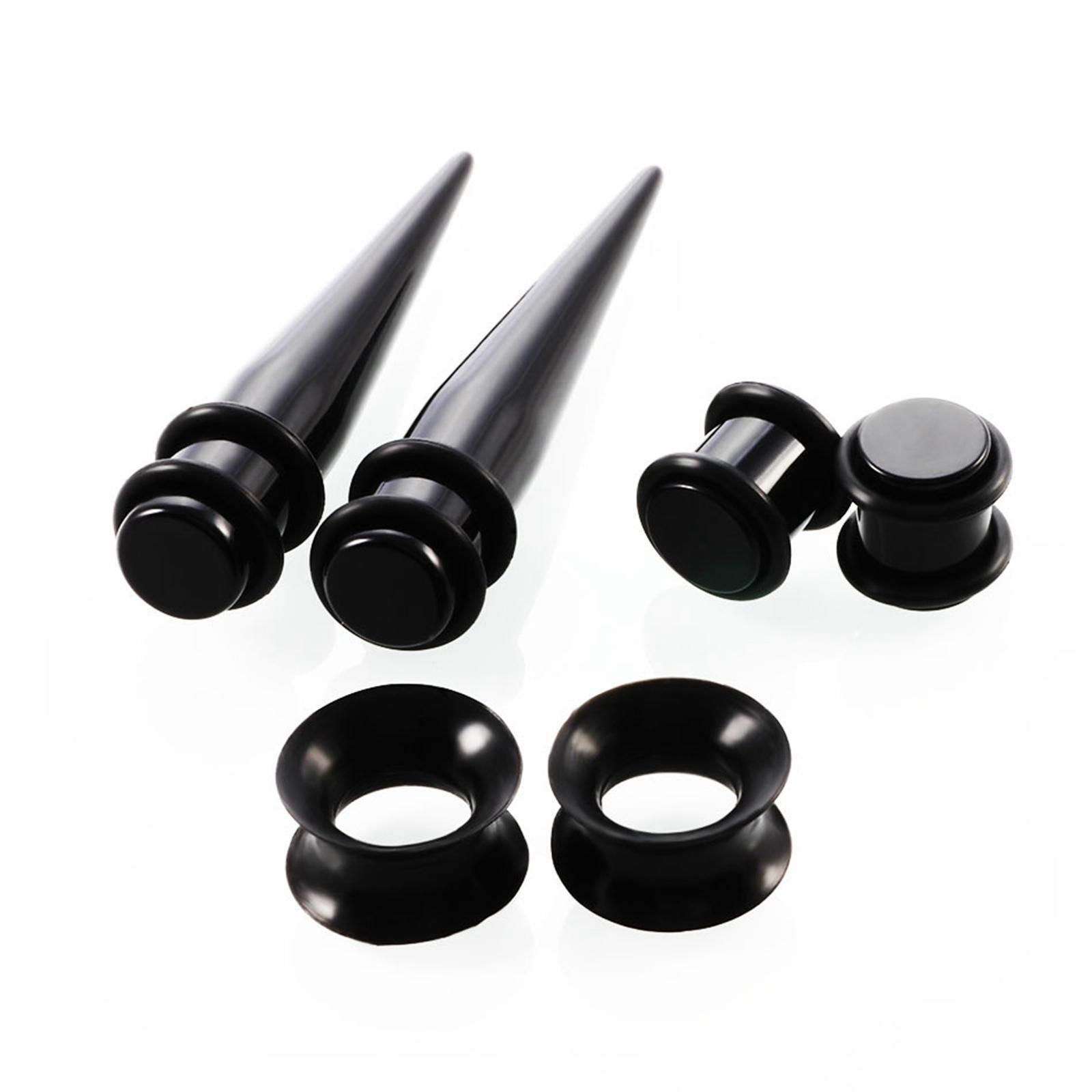 1 Set Ear Stretching Expander 6/8/10mm Tunnels Piercing Jewelry