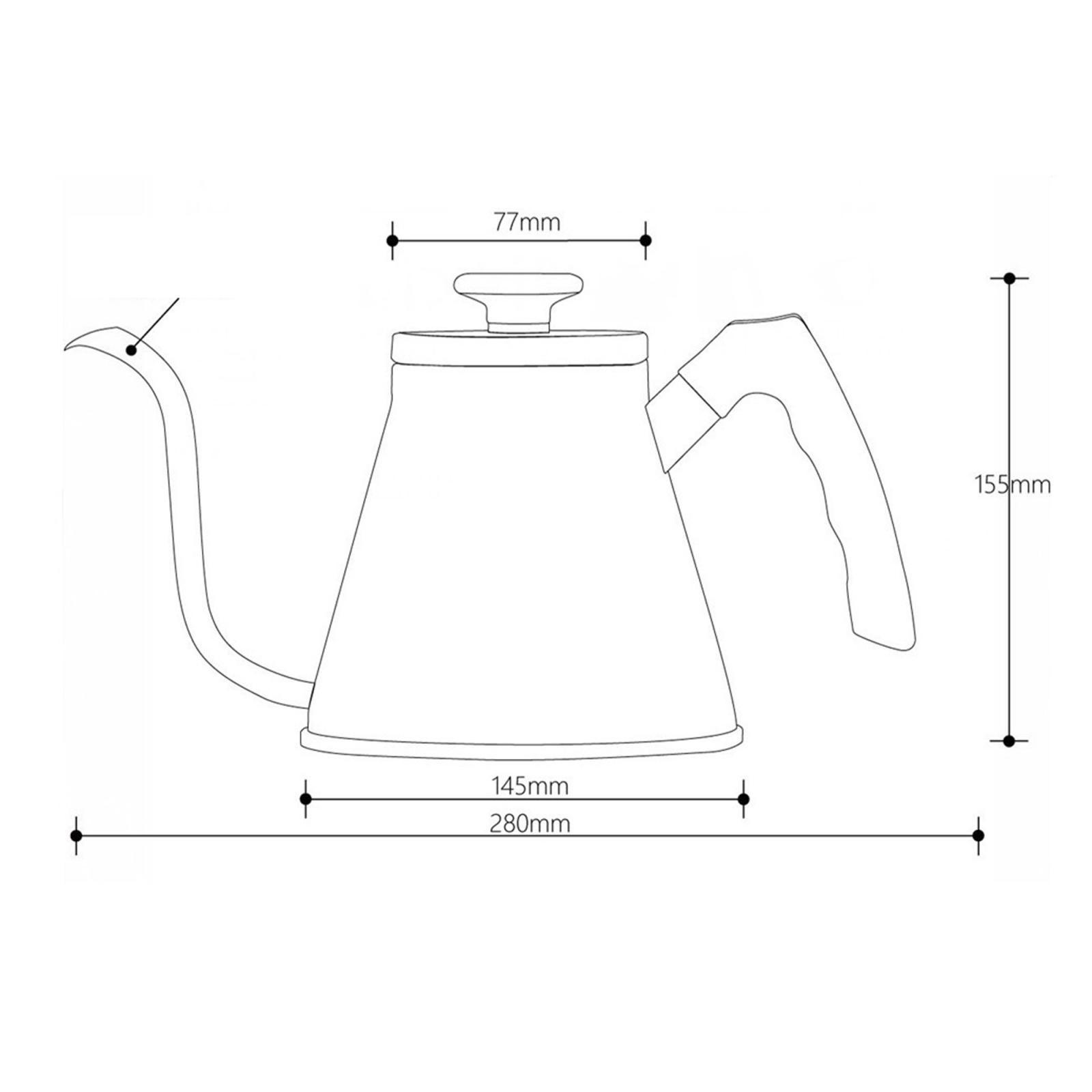 Gooseneck Kettle Coffee Pour Over Kettle Precision &amp; Thermometer 1200ML