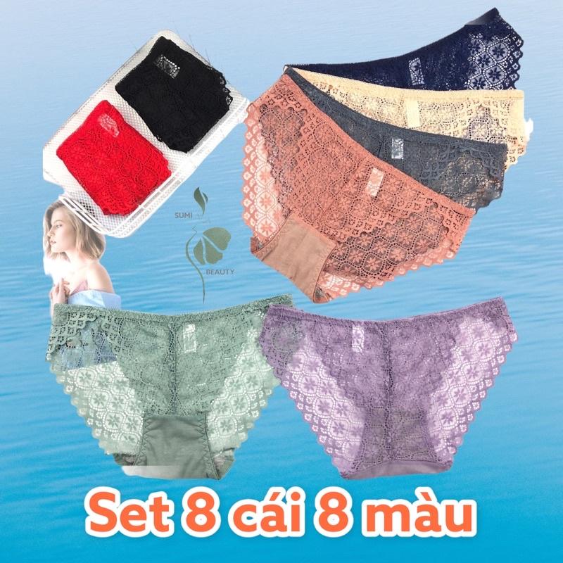 Combo 8 quần lót nữ kháng khuẩn hàng Đài Loan chất liệu mềm mại thoáng mát - M17102