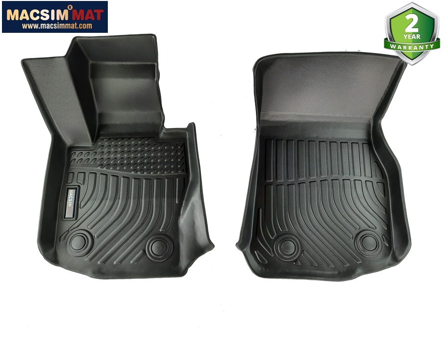 Thảm lót sàn xe ô tô BMW 4 series 2015 -2020 Nhãn hiệu Macsim chất liệu nhựa TPV cao cấp màu đen