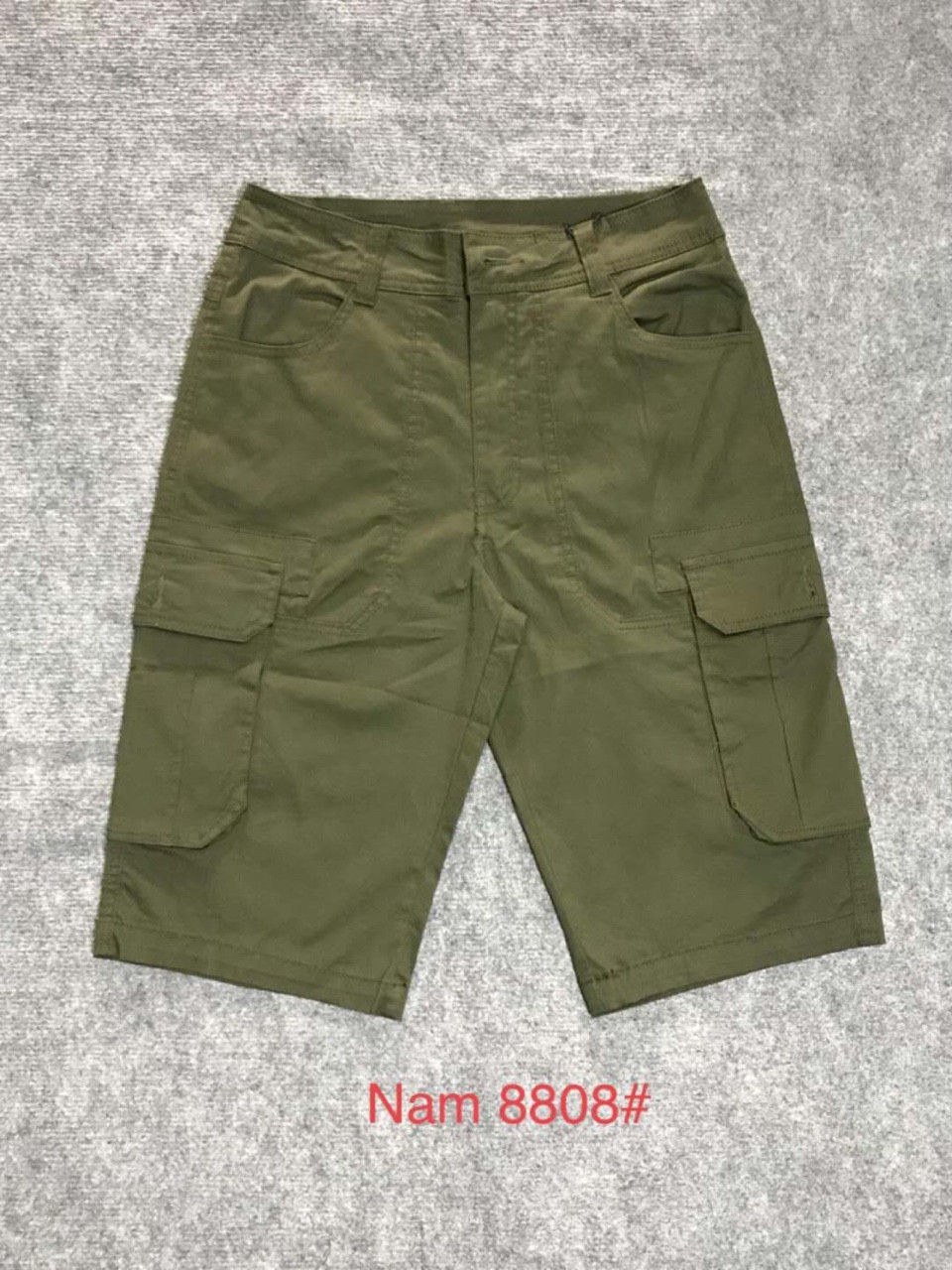 Quần ngố nam màu rêu phong cách thời trang trẻ