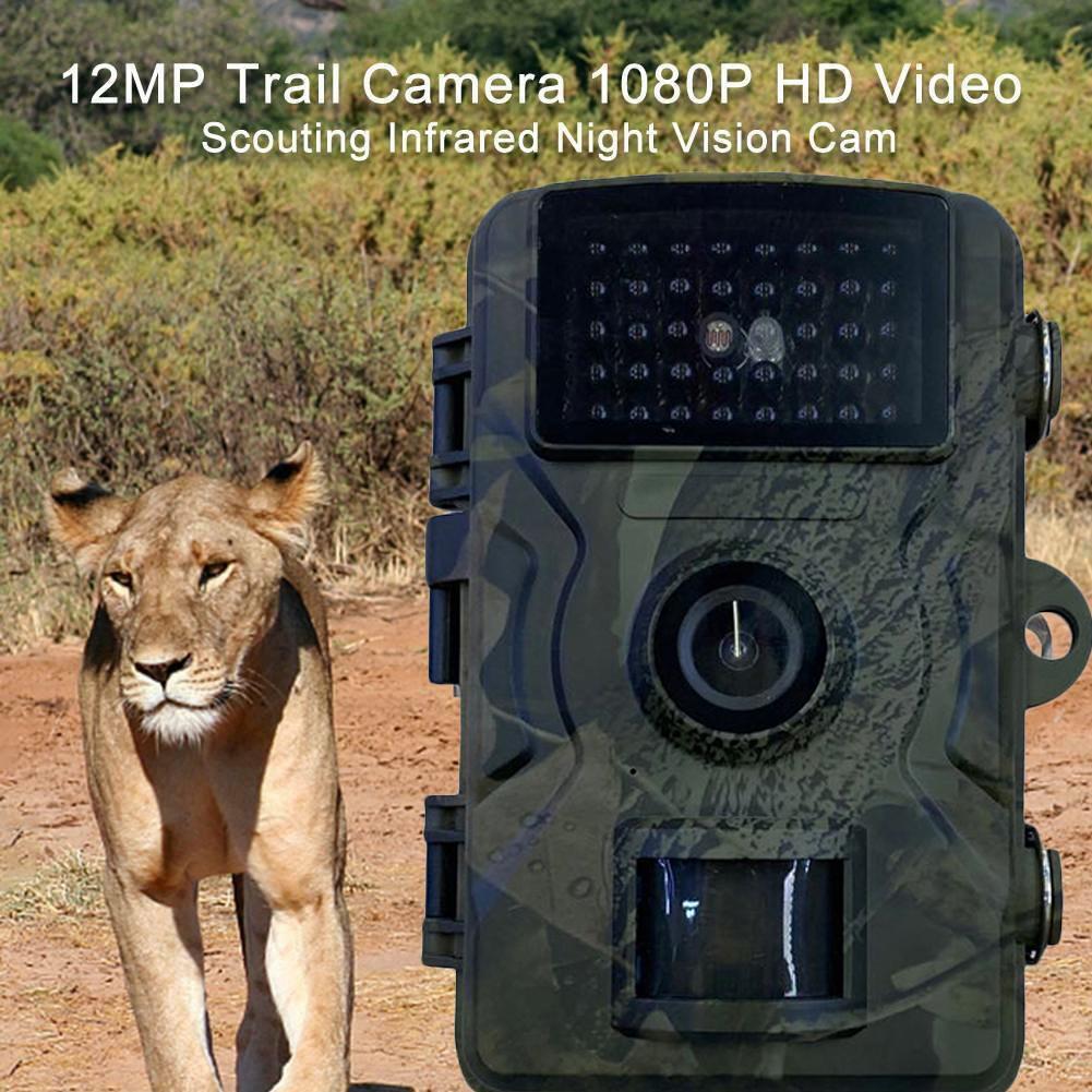 Máy ảnh Hunting Trail 16MP 1080p Động vật hoang dã Hướng đạo Cam Night Vision Chuyển động kích hoạt Trap Bẫy cảm biến IP66 không thấm nước