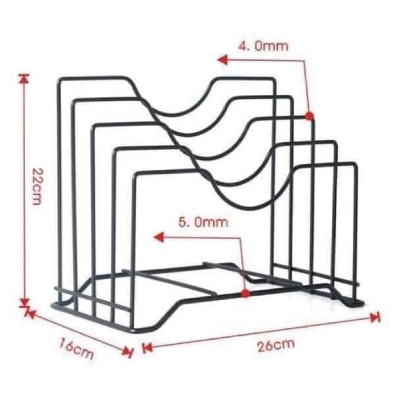 kệ gác vung nồi dao thớt đa năng 4 ngăn