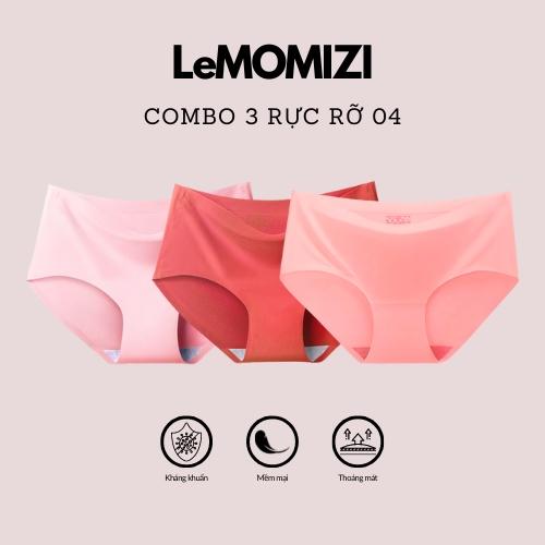 COMBO 3 QUẦN LÓT ĐÚC SU LeMOMIZI THUN LẠNH – CO GIÃN 4 CHIỀU – ĐẸP THOÁNG MÁT – GIÁ SỐC