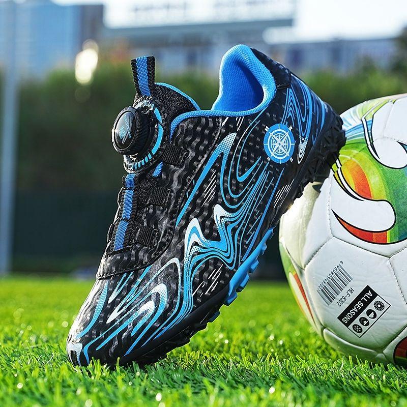 LLLSYLOVE Giày bóng đá đặc biệt dành cho học sinh tiểu học 6-12TF Vỡ Nail cho bé trai Nút xoay miễn phí Tie Up cho trẻ em