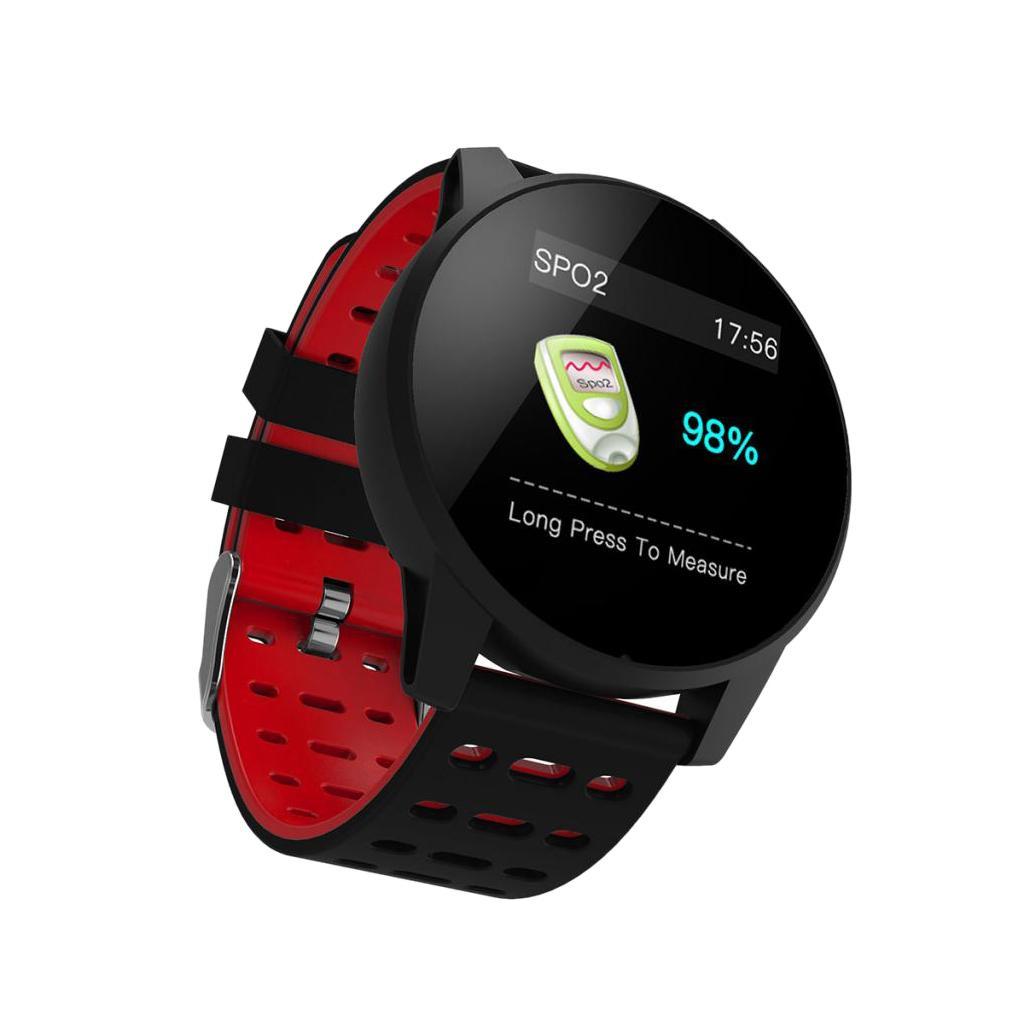 Men Sports Bluetooth Smart Watch Fitness Tracker Bracelet IP67 Waterproof Black