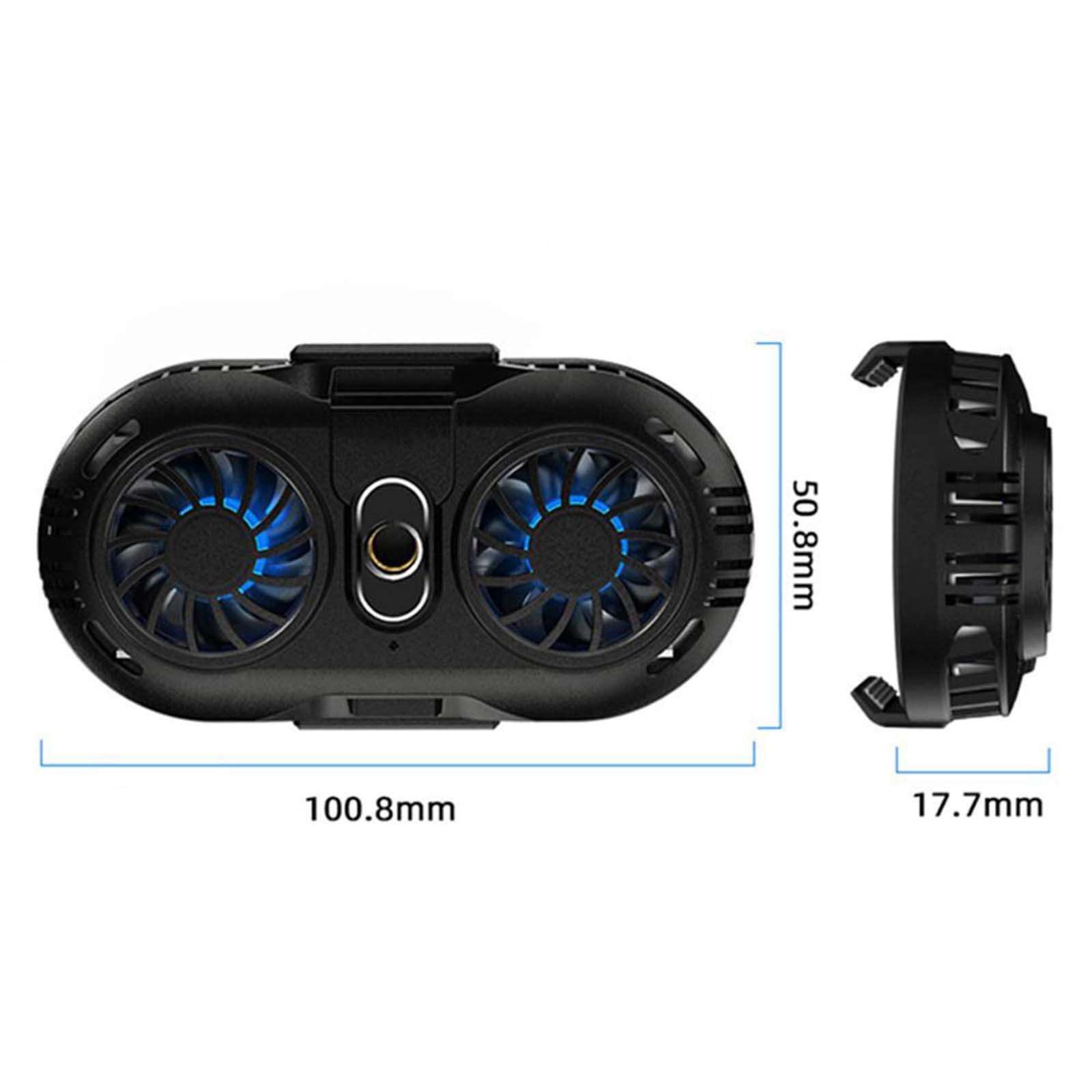 Mobile Phone Gaming Phone Cooler Black
