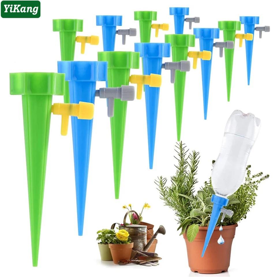 Bộ 10 đầu tưới nắp chai nhỏ giọt tự động thông minh có điều chỉnh