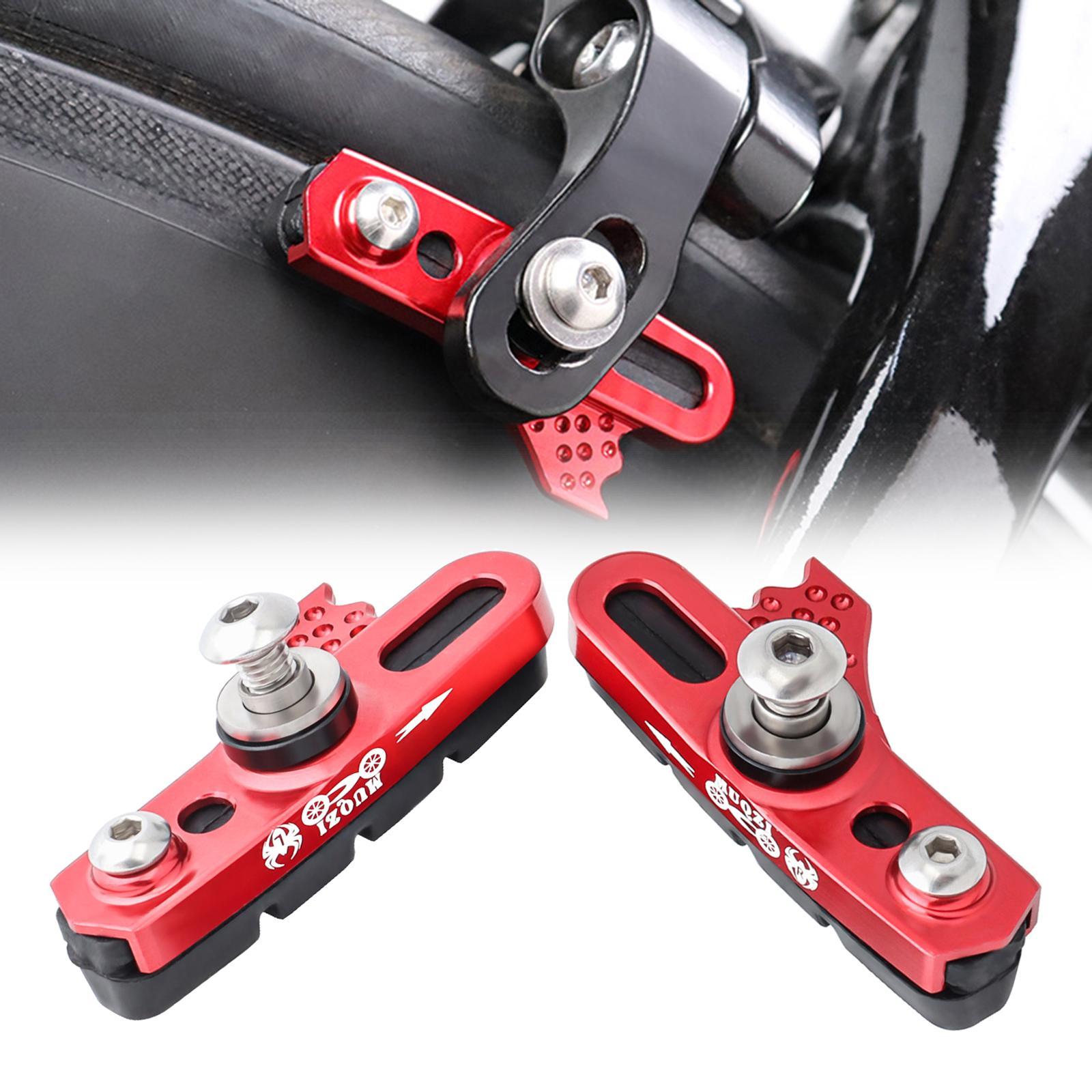 2x 1 Pair Bike Brake Blocks Brake Pads Lightweight for Mountain Folding