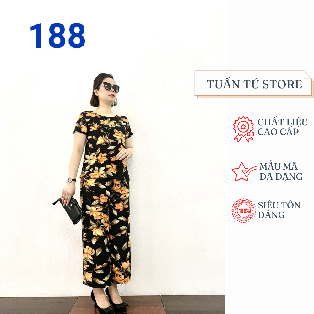 Thời Trang Trung Niên - Bộ Lụa Hàn Châu Dành Cho Các Bà Các Mẹ 2022 - Tuấn Tú Store