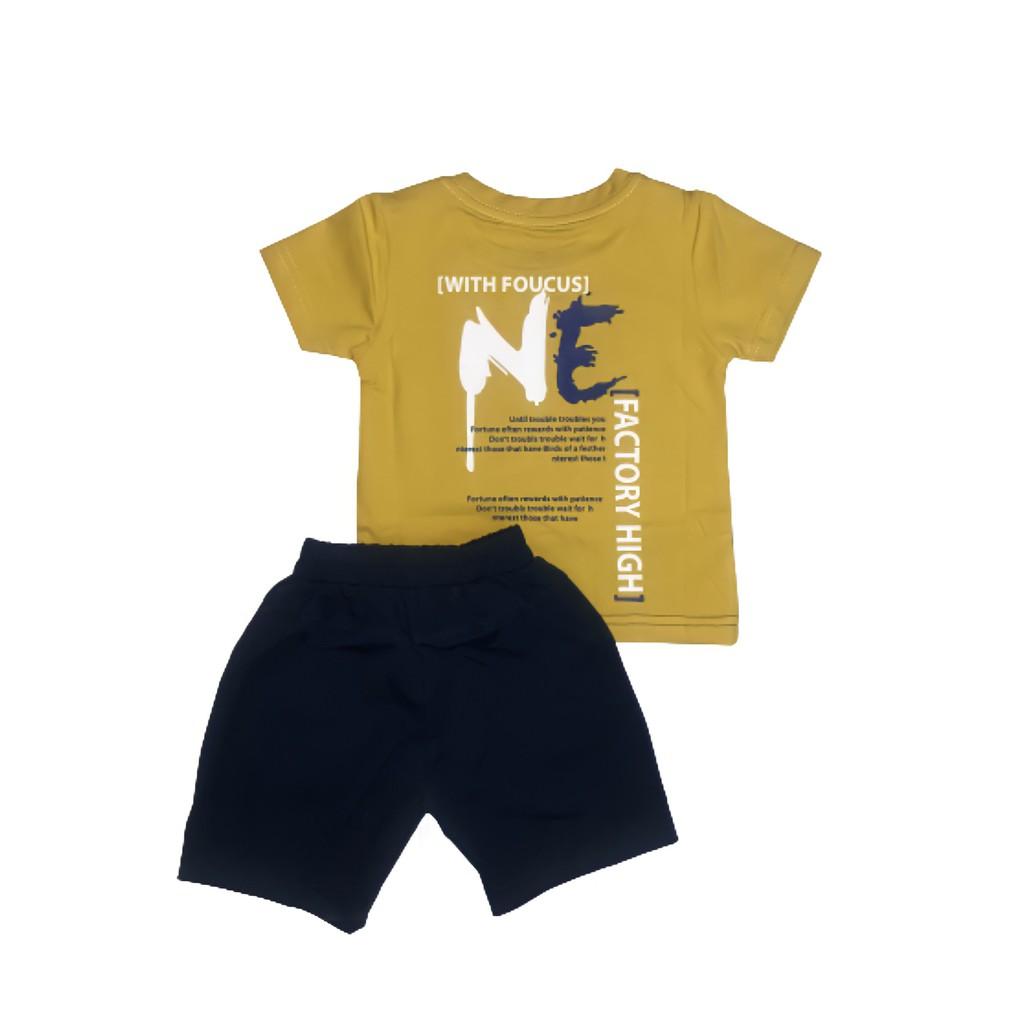 Bộ thun cotton cho bé trai từ 1 đến 5 tuổi