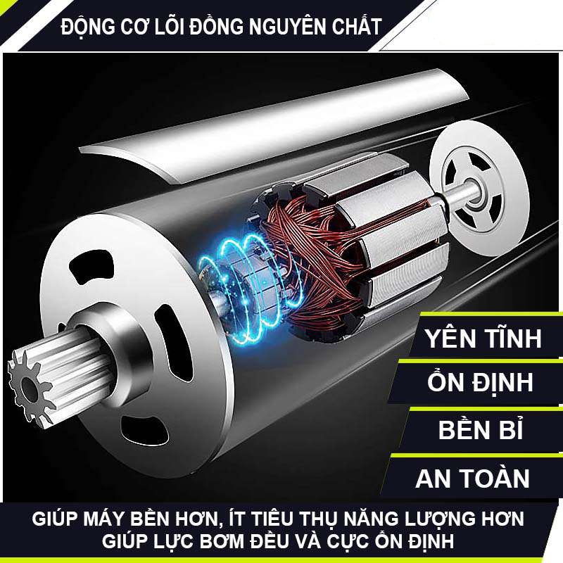 Máy bơm hơi mini 2 xilanh 12v-150psi - Bơm hơi mini kèm phụ kiện vá lốp, kẹp ác quy, hộp đựng.