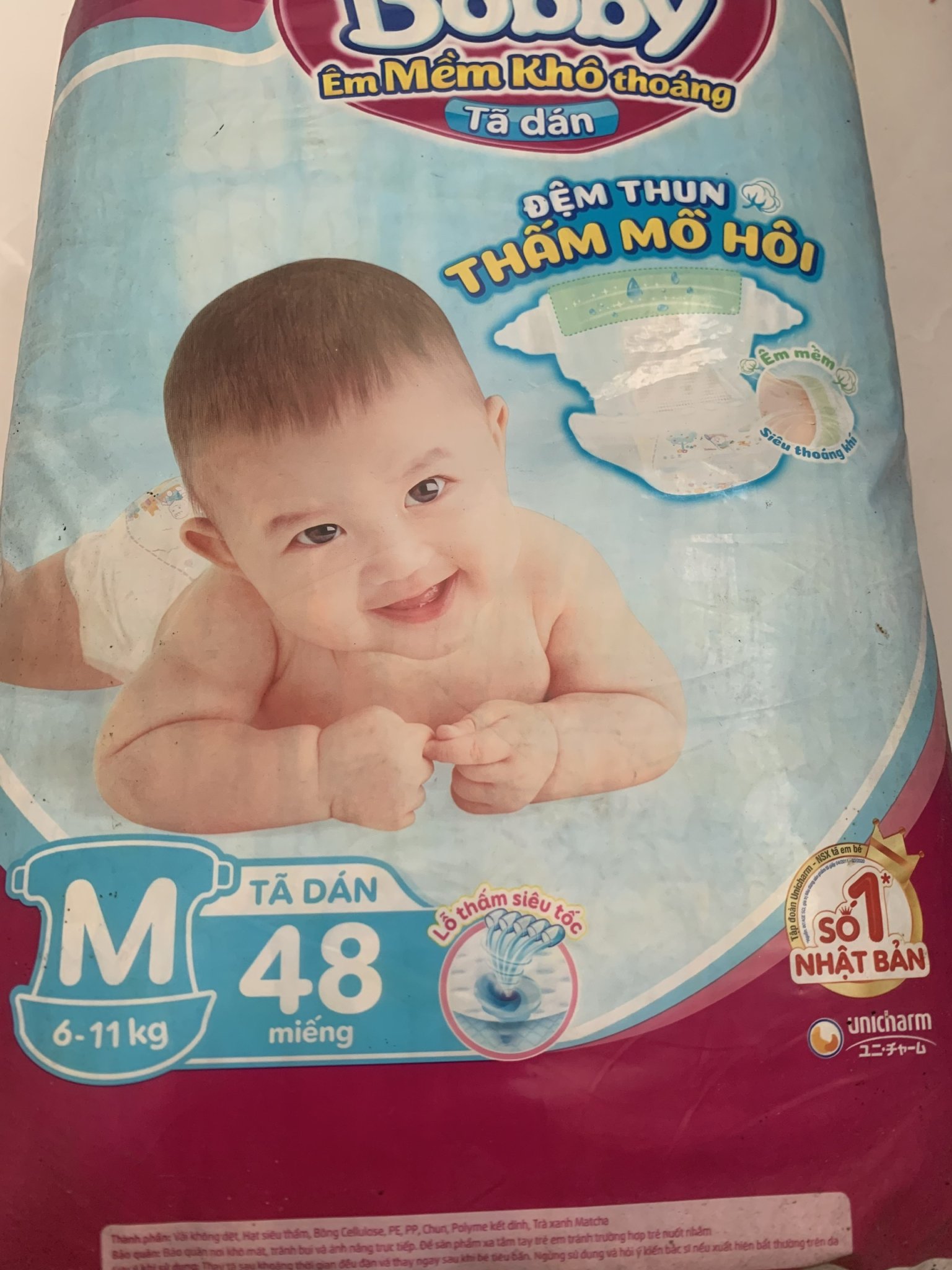 Tã dán Bobby M48 - Date luôn mới