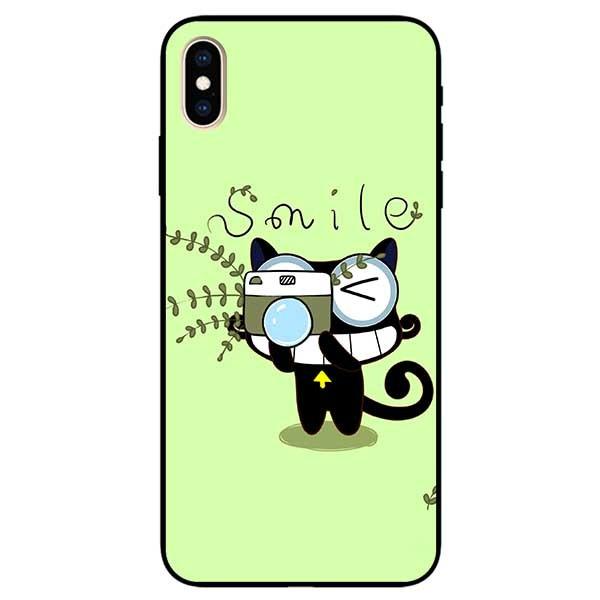 Ốp lưng dành cho Iphone X / Xs - Iphone Xs Max - Iphone Xr mẫu Mèo Xanh Chụp Ảnh