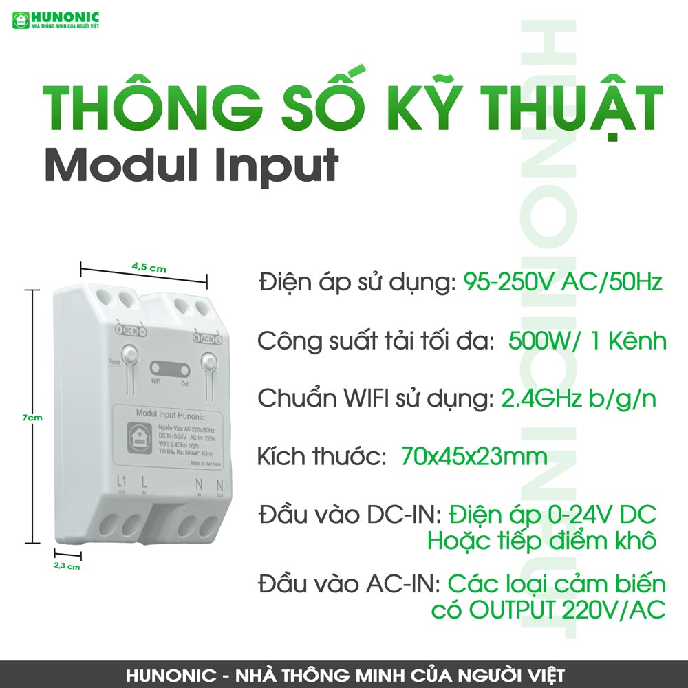 Modul Input Hunonic - Giải Pháp Đầu Vào Thông Minh Và Đa Dạng - [Hàng chính hãng]