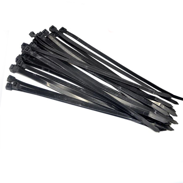 Gói 250 Sợi Dây Thít Đen, Dây Buộc Nhanh 8X400mm