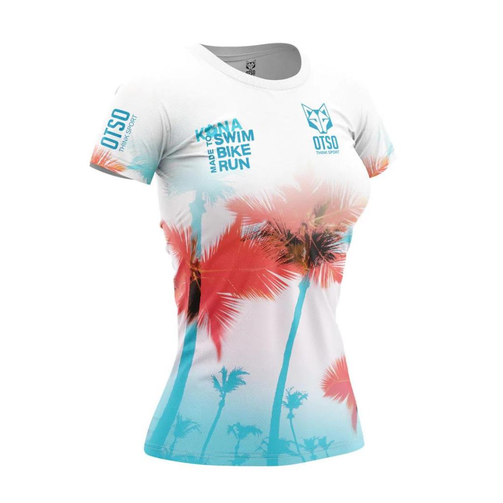 Áo Chạy Bộ Nữ OTSO Camiseta Manga Corta Mujer Kona Tropical