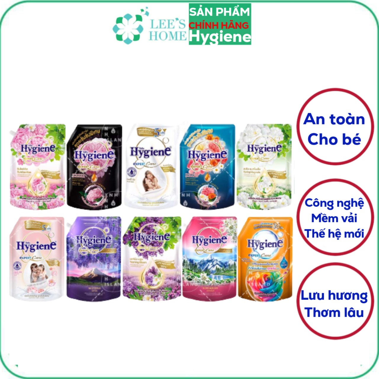 [GIÁ SỈ] Nước Xả Vải Hygiene Thái Lan 1150-1300ml -Lưu Hương Lâu-ALOHA STORE