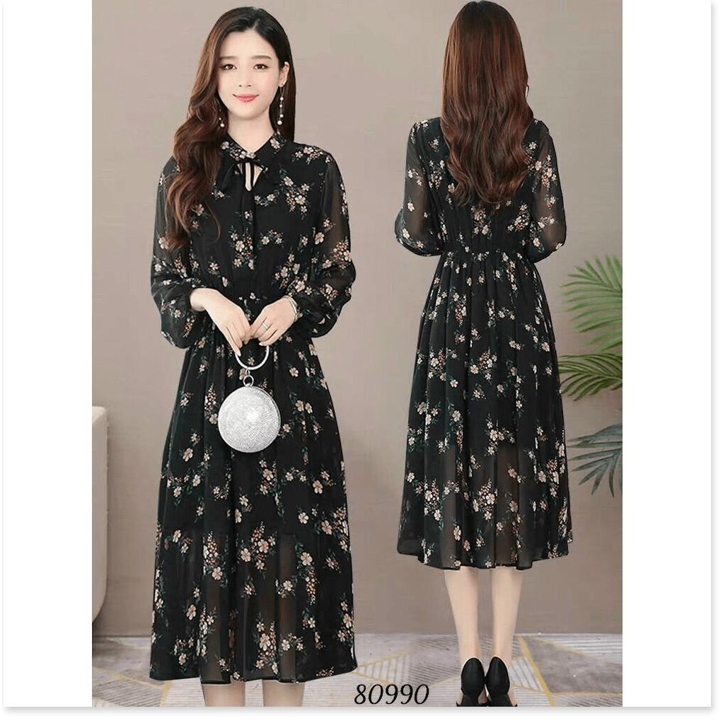 ĐẦM VOAN LỤA HOA DỰ TIỆC DÀNH CHO CÁC QUÝ CÔ THỜI TRANG NEMO36 STORE