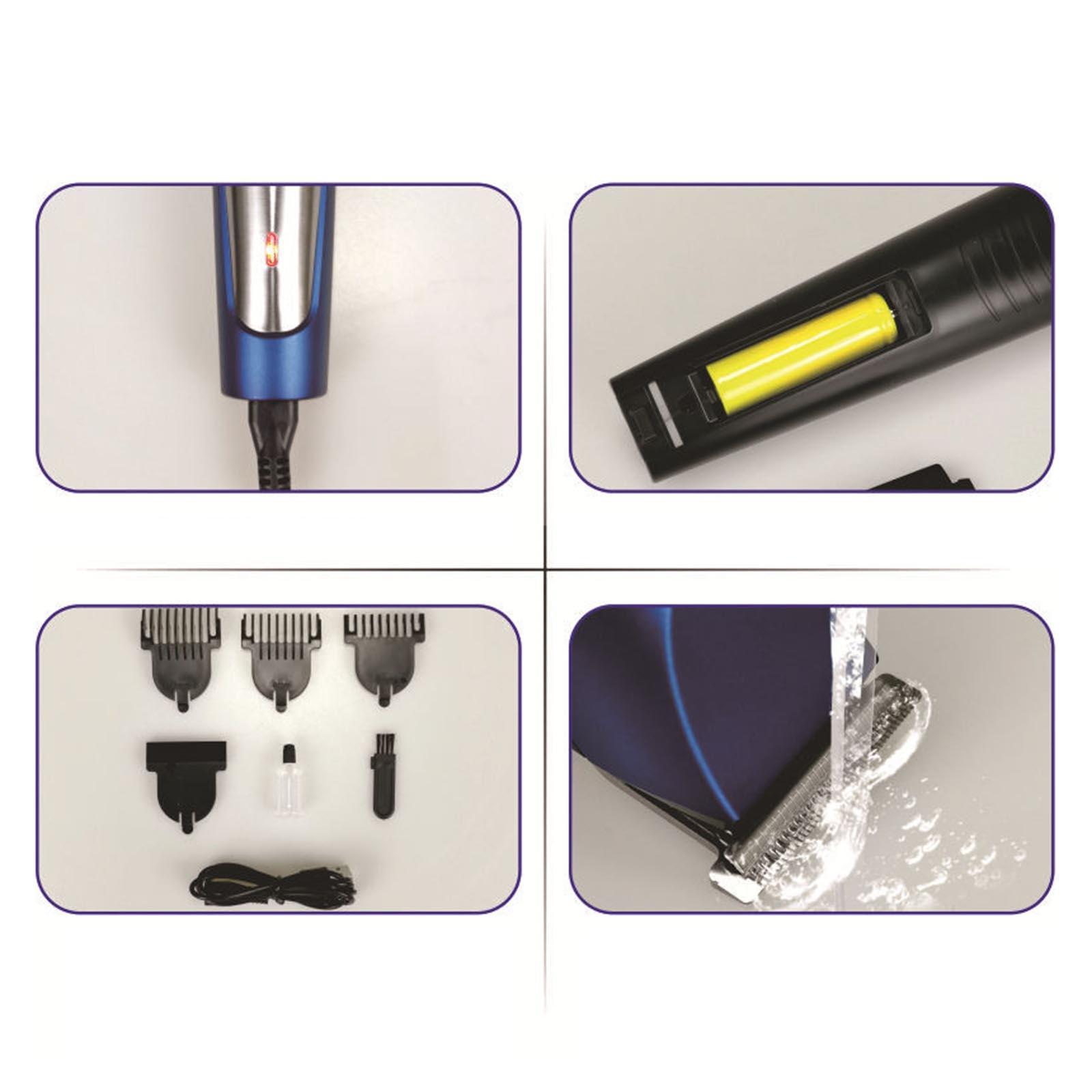 Professional Hair Clipper Removable USB Rechargeable for Men Stainless