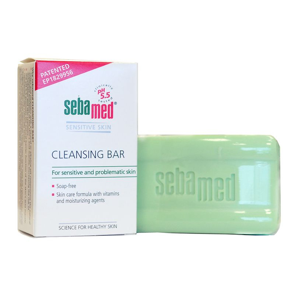 Combo 4 Bánh Xà Phòng Làm Sạch Kháng Khuẩn Ngừa Viêm Da Ngăn Mụn Sebamed Sensitive Skin Cleansing Bar Ph5.5 Từ Đức Bánh 100Gr - Phù Hợp Với Người Bị Viêm Da Cơ Địa