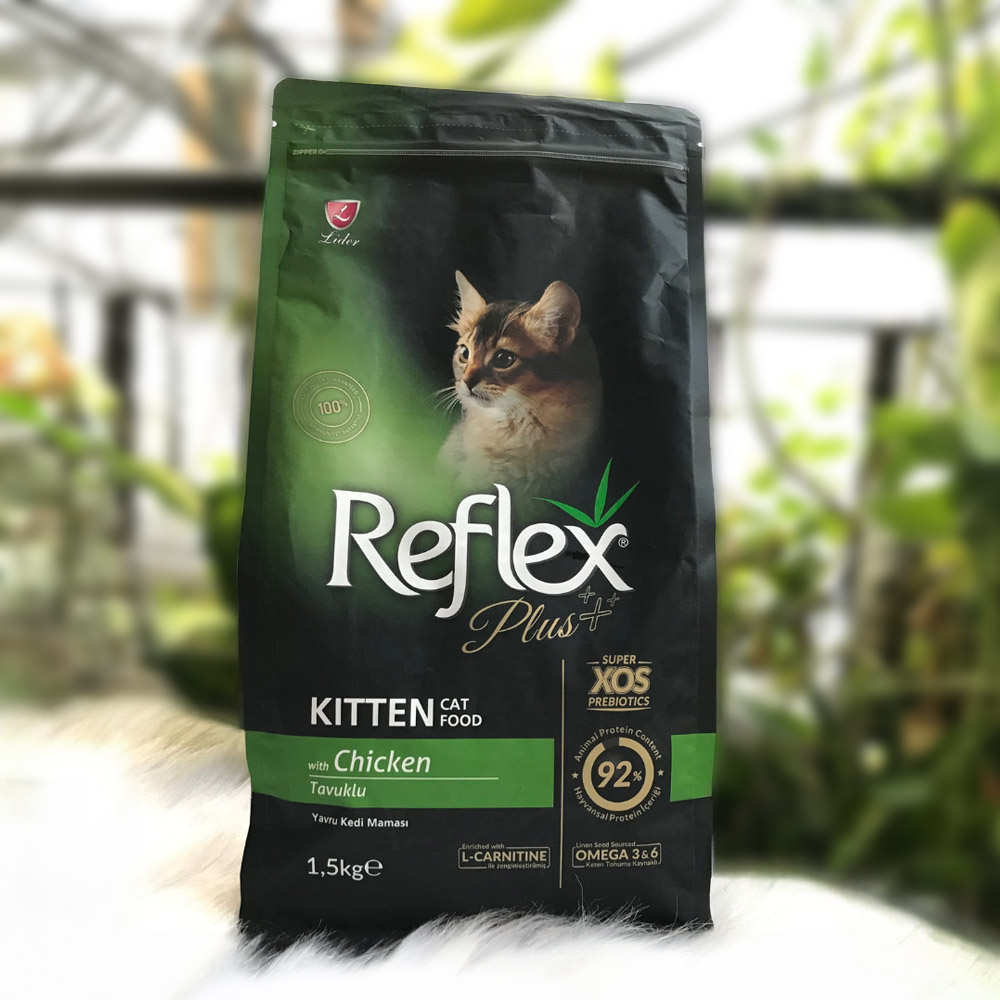 Thức Ăn Hạt Cho Mèo Con Vị Thịt Gà Reflex Plus Kitten Cat Food Chicken 1,5kg - YonaPetshop