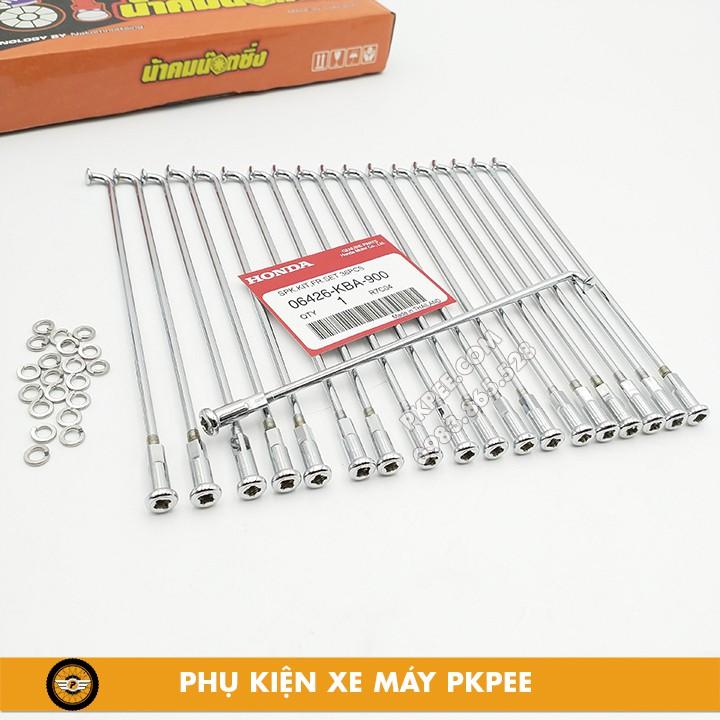 Một Bộ Căm Xe Máy 2 Bánh Trước Sau Căm Nova Siêu Sáng Chính Hãng Thái Lan