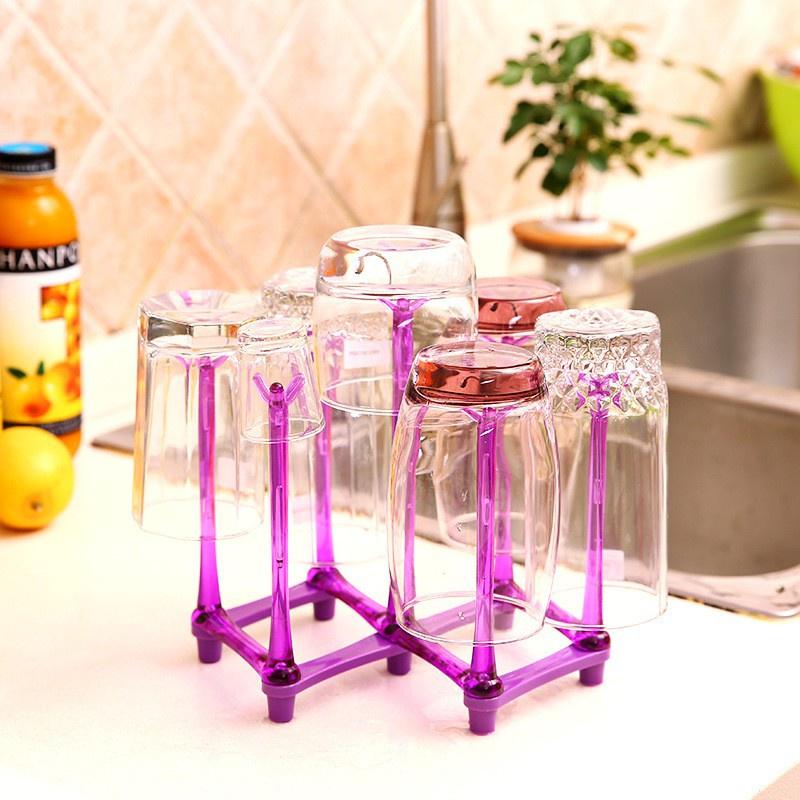 Giá úp ly , kệ úp cốc , Khay Úp Cốc Inox Cao Cấp - Có Khay Hứng Nước