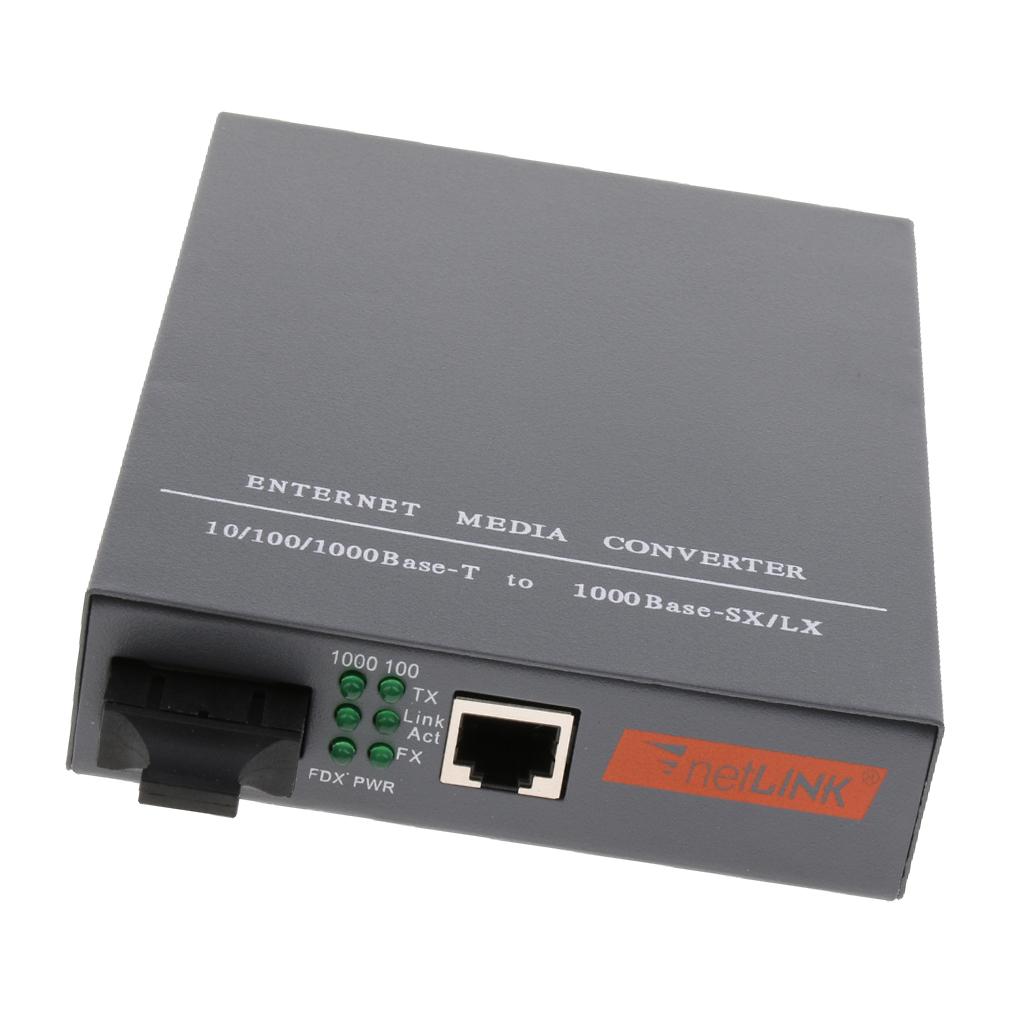 Single Mode Dual SC Fiber Optic Ethernet Media Converter, 1000 MBit / S Fiber Optic Transceiver Installed Internally