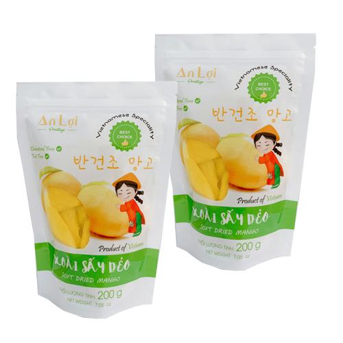 LÔ 2 XOÀI SẤY DẺO AN LỢI    부드러운 말린 망고 đặc sản Việt Nam
