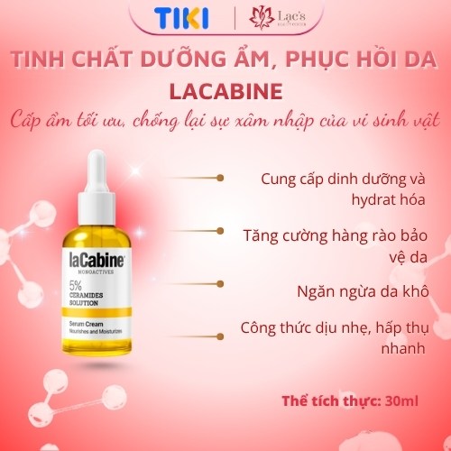 Tinh chất dưỡng ẩm, phục hồi da LaCabine 5% Ceramides solution 30mL