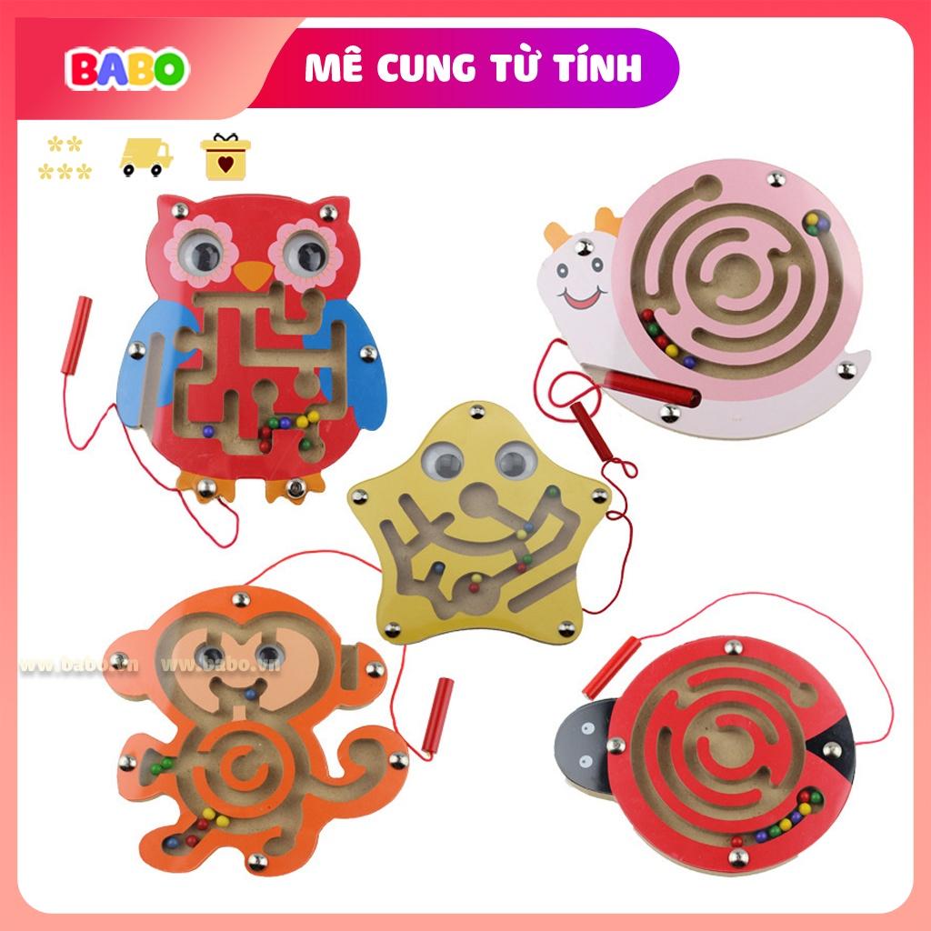 Đồ chơi mê cung Bút từ tính bằng gỗ cho trẻ em 2-6 tuổi món quà giáo dục giáo dục sớm cho bé