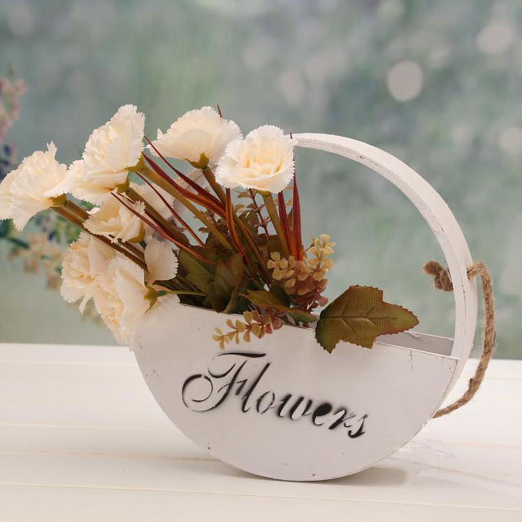 Wooden Flower Basket Pot Plant Trays for Home Garden Decorations DIY Crafts