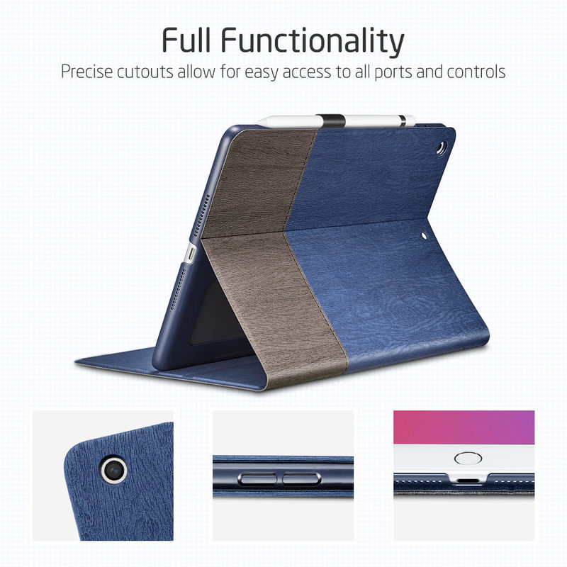 Bao Da Dành Cho iPad Pro 12.9 inch M1 2021/ Pro 12.9 inch M2 2022 ESR Urban Premium Case with Pencil Holder- Hàng Chính Hãng