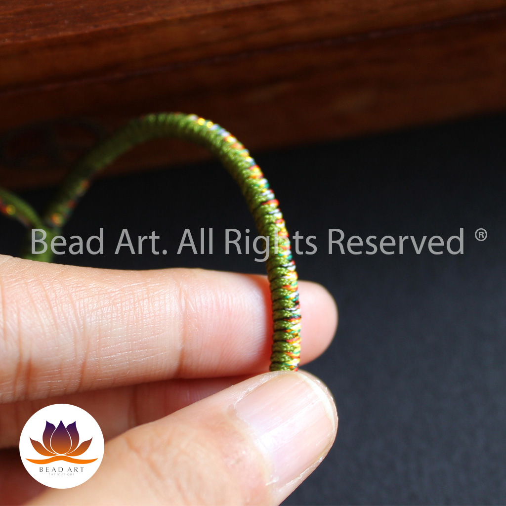 Vòng Tay Dây Ngũ Sắc Thắt Chỉ Màu Tibet Handmade , Mệnh Mộc, Hoả, Vòng Tay Phong Thuỷ, Chuỗi Hạt - Bead Art