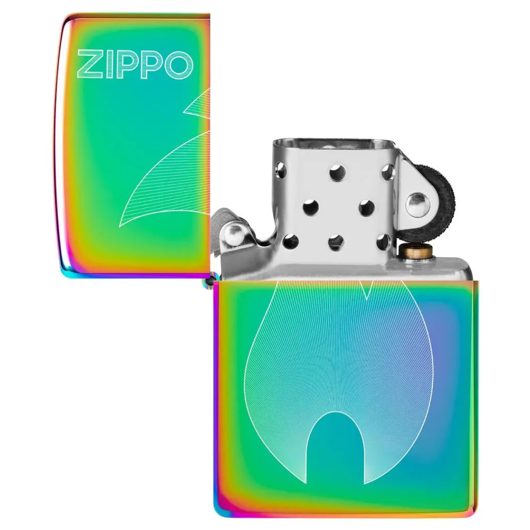 Bật lửa Zippo Flame - Dòng Đa Sắc Cầu Vồng Khắc Laser Fancy Fill Chính Hãng Mỹ, Chống Gió Cao Cấp