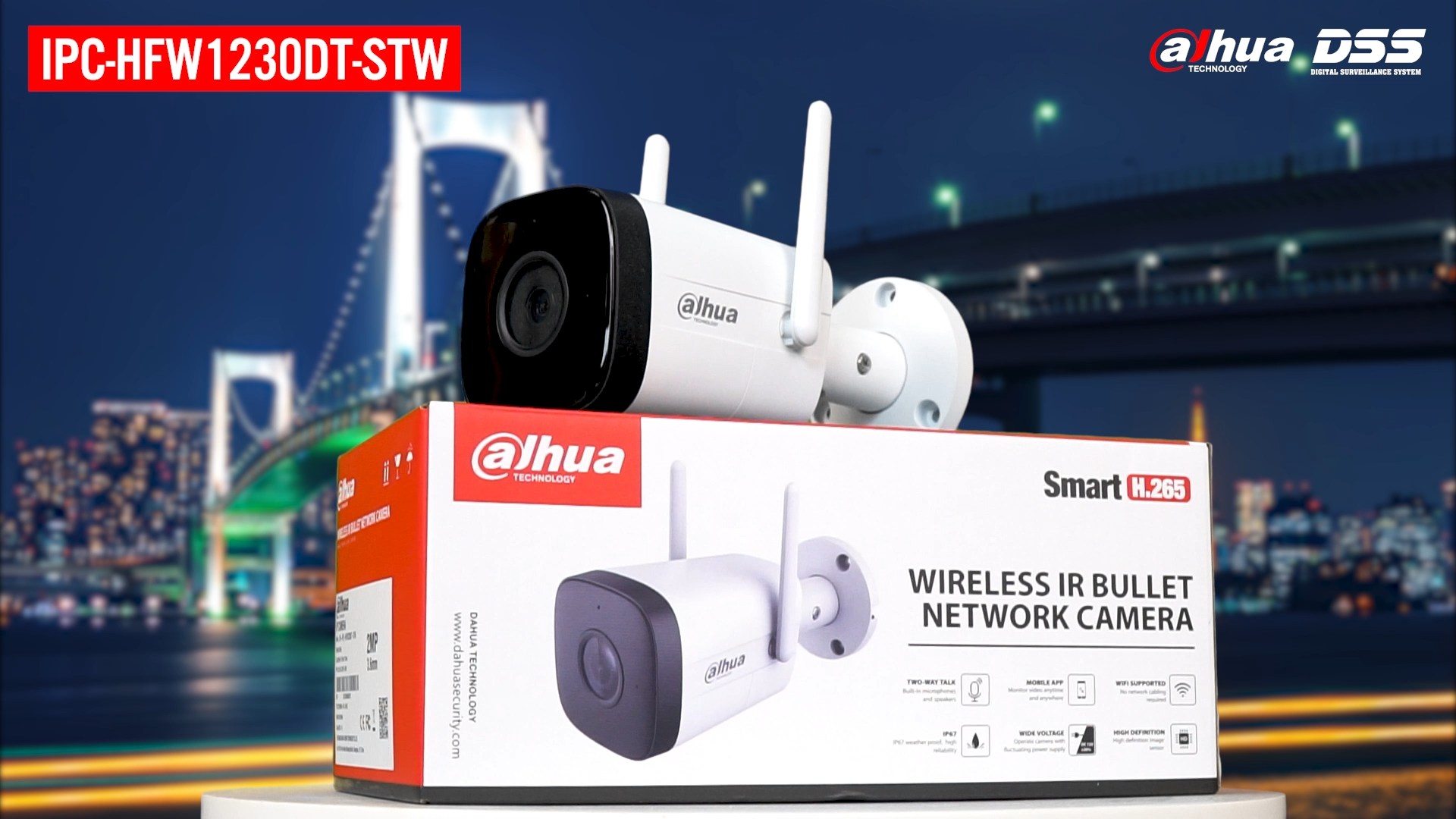 Camera IP Wifi 2MP DAHUA DH-IPC-HFW1230DT-STW - Hàng Chính Hãng