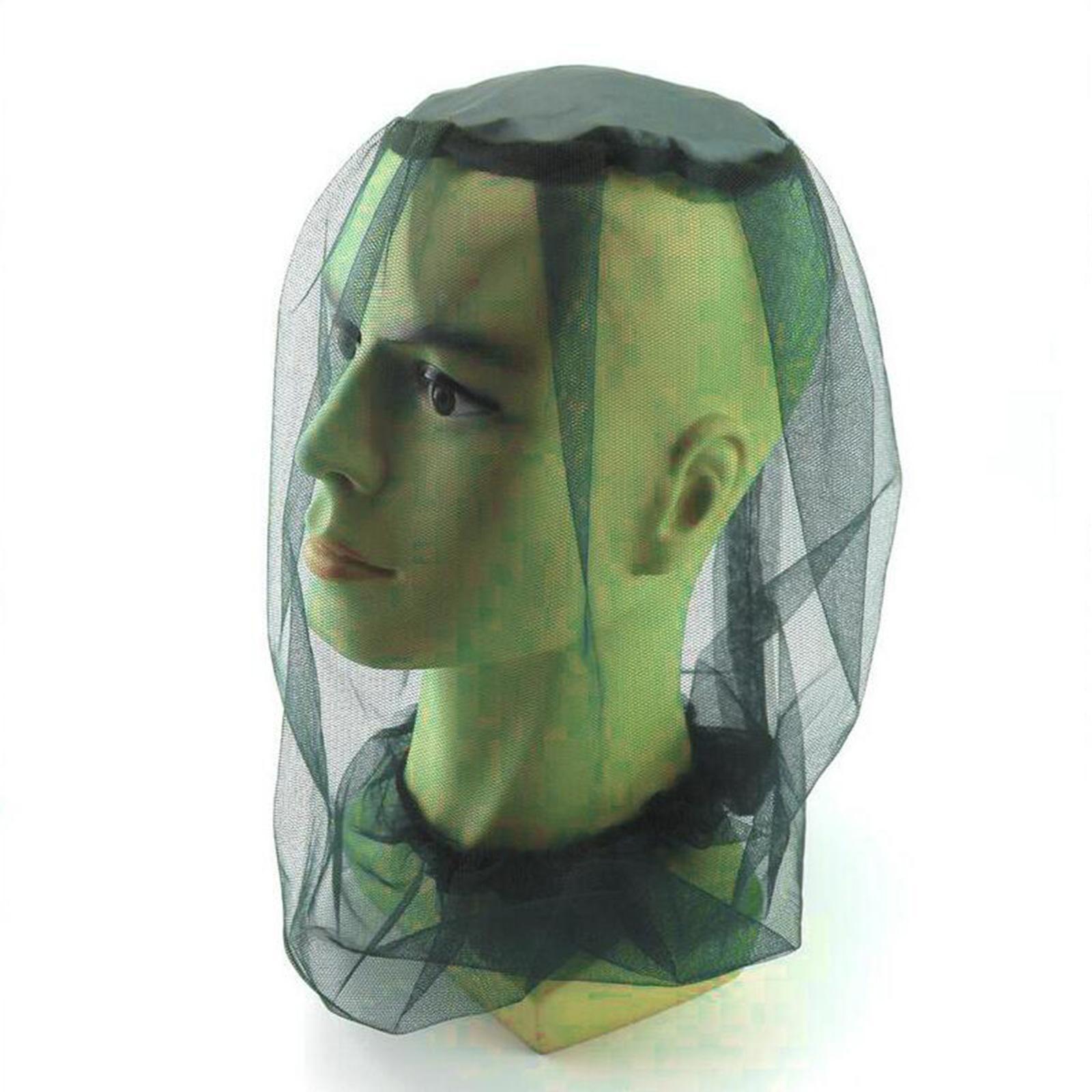Head Net Face Neck Fly Netting Hood with Extra Fine Holes Soft Durable Breathable Face Cover for Camping, Hiking, Adventure, Fishing