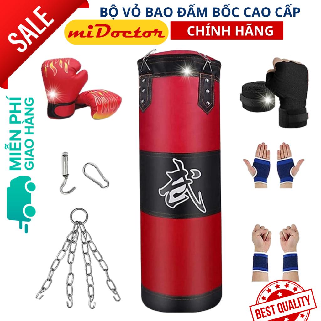 Vỏ Bao Đấm Bốc Boxing Treo Tường Chọn Chiều Dài - Mua 1 tặng 7 Phụ Kiện – Chính Hãng miDoctor