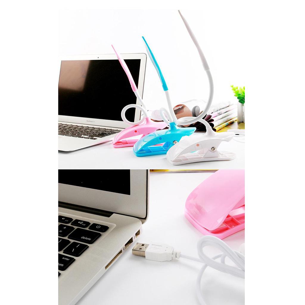 Đèn kẹp thông minh linh hoạt với cổng sạc USB và cổ đèn tùy chỉnh