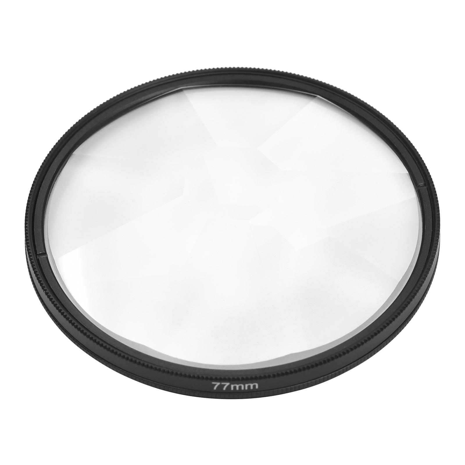 77mm Octaprism Kaleidoscope Lens Filter Optical Glass Lens Filter Professional Photography Accessory for DSLR Camera