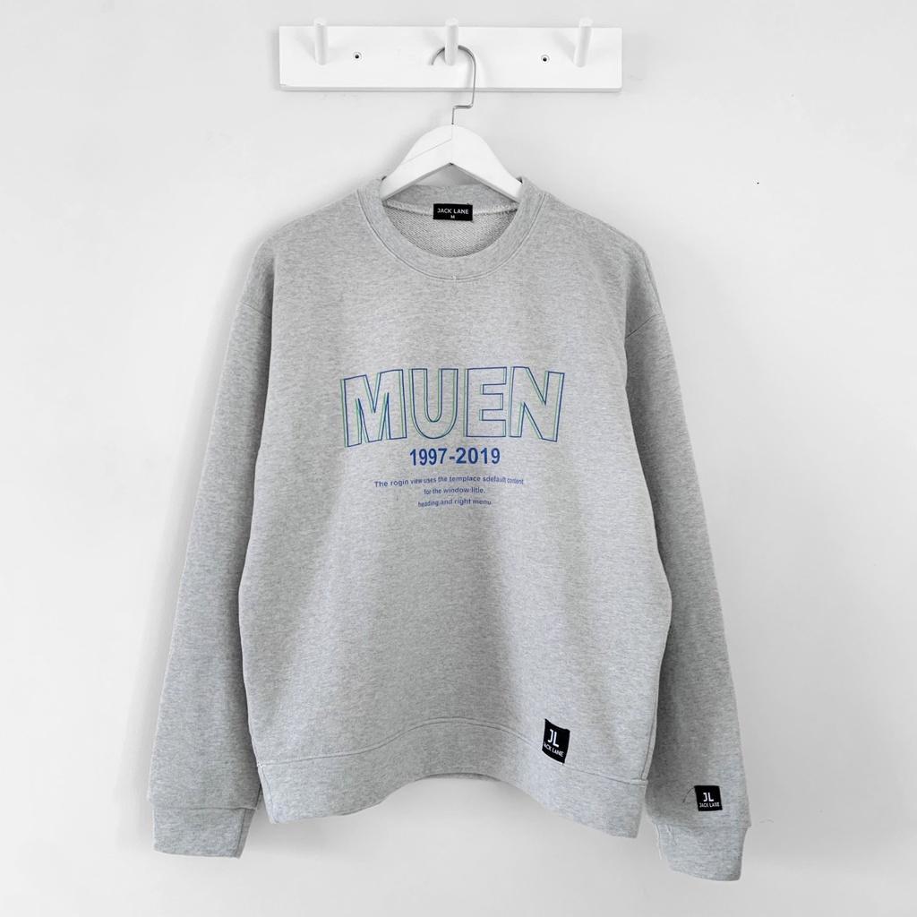 Áo Sweater JL Oversize Muen, JACKLANE, Áo nỉ chui đầu Unisex Jack Lane