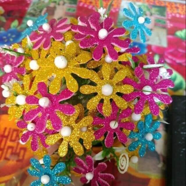 10 tờ A4 xốp kim tuyến nhiều màu HANDMADE
