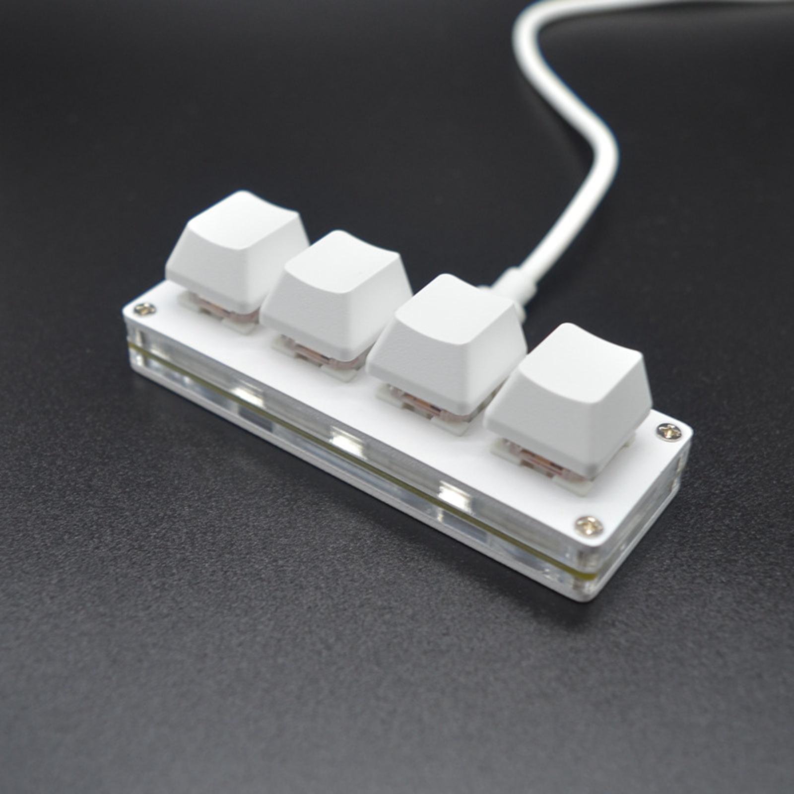 USB Keys Keyboard RGB Mechanical Gaming Keyboard for DIY Gaming , Red Switch