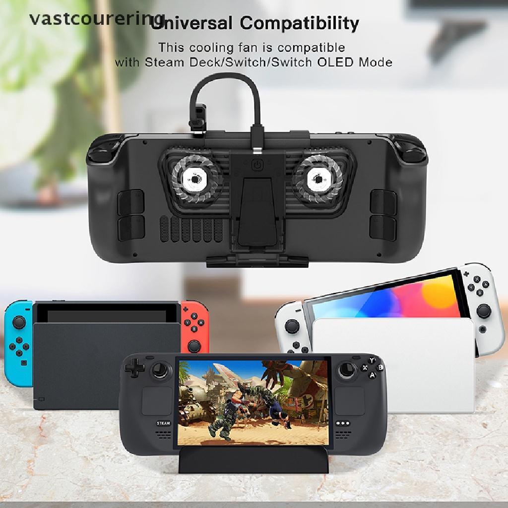 Quạt Làm Mát Vast Với Bộ Chuyển Đổi Hai Cổng C Cho Máy Chơi Game Hơi Nước Nintendo Switch EN