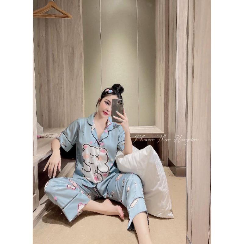 Pijama lụa latin tiểu thư cao cấp chuẩn xịn