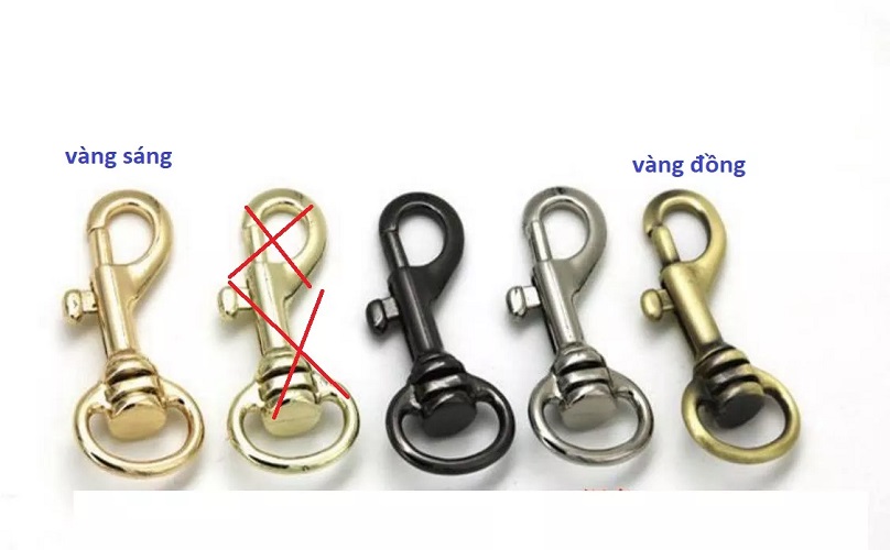 Càng cua phụ kiện túi, khóa phụ kiện móc túi xách 1 cặp coa _ch, kim loại cao cấp